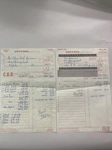 Two Vintage Gayfers Receipts 1977 - Picture 1 of 2
