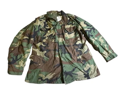 Cold Weather Field Coat Large Regular Woodland Camo 8415-01-099-7841 US Army - Image 1 of 4