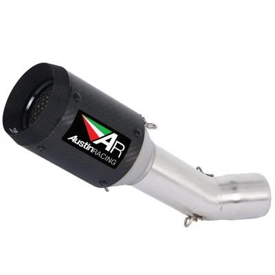 Silenciador de tubo de escape de enlace medio para Kawasaki Ninja ZX6R ZX636 ZX-6R 2009-2023 Foto 1 de 4