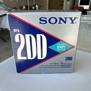 Sony 2DD Disks 1MB 10 Disks Micro Floppy disk Double Sided - Afbeelding 1 van 4