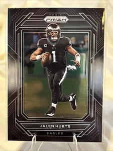 2022 Panini Chronicles Prizm Black Jalen Hurts #PB-1 Silver Parallel Card SB MVP - Picture 1 of 4