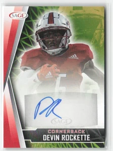 Devin Rockette Auto 2022 SAGE #A-DR4 54864 - Picture 1 of 2