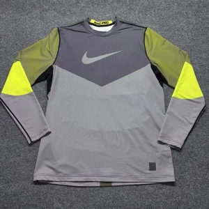 Nike Pro Hyperwarm Long Sleeve Training Shirt Mens XL Dri Fit Fitted - Picture 1 of 12