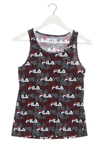 FILA Camiseta sin mangas Mujeres Talla EU 36 blanco-negro-rojo look casual - Imagen 1 de 5