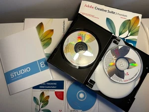 Adobe Creative Suite 2 Premium Macromedia STUDIO 8 Adobe Web Bundle For PC - Picture 1 of 2