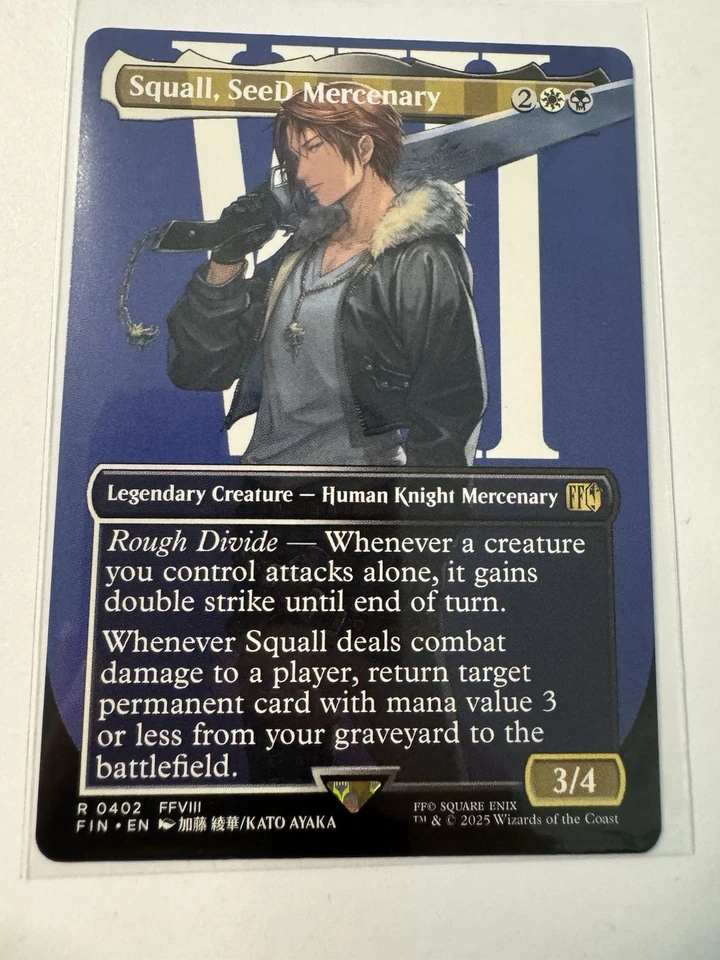 Squall, SeeD Mercenary (Borderless) ✅ Final Fantasy ✅ Magic (mtg) - Image 1 of 1