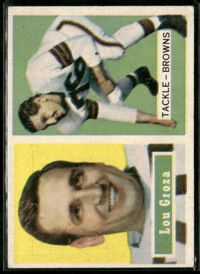 1957 Topps #28 Lou Groza VG/VG-EX - Image 1 of 2