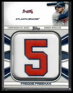 2022 Topps #JNM-FF Freddie Freeman Player Jersey # Medallion Relics Braves - Picture 1 of 2