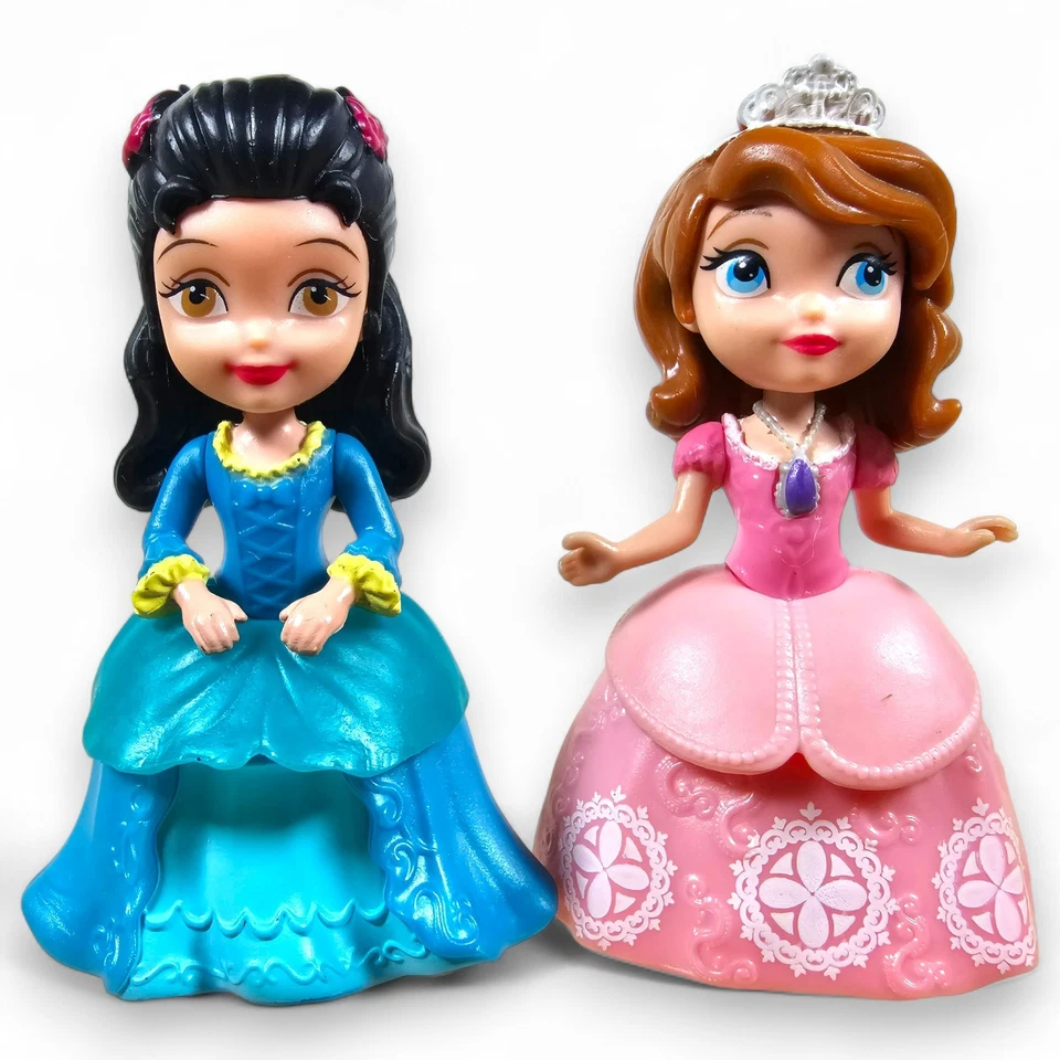 Mattel Disney Jr Sofia the First Mini Doll Princess Hildegard & Sofia Figures 3" - Image 1 of 4