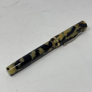 Ambassador Black Brown Marble Style Gold NIb Füllfederhalter - 40er Jahre? Wie Ist - Bild 1 von 11