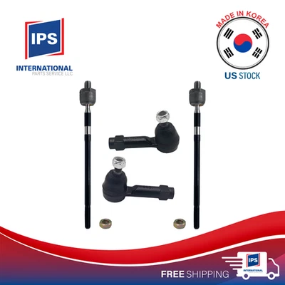 KOREA ⭐4pcs⭐ Inner Outer Tie Rod Ends LH/RH For 10-16 GENESIS COUPE - Image 1 of 4