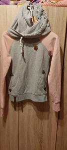 Naketano Damen Hoodie Gr. M in grau/rosa, wie Neu - Bild 1 von 7