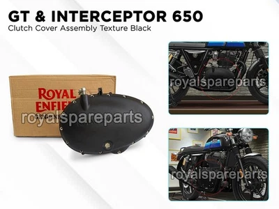 "Clutch Cover Sub Assembly Black" Genuine Royal Enfield GT & Interceptor 650 - image 1 of 4