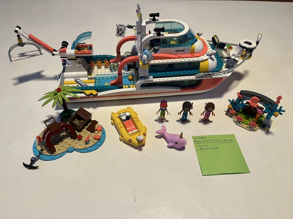 LEGO Friends 41381 Barco de Misión de Rescate (sin instrucciones ni caja) Foto 1 de 1