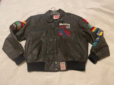 **De colección Raro** Chaqueta de Cuero Copa Mundial de Fútbol de Estados Unidos 1994 (Talla Grande) Foto 1 de 4