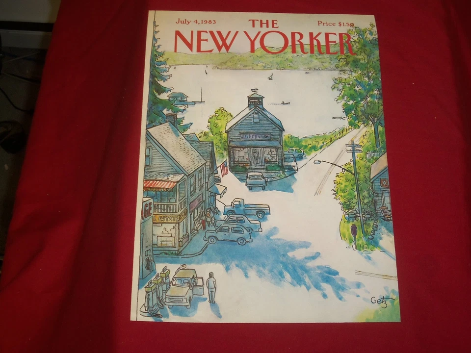 1983 JULY 4 NEW YORKER MAGAZINE FRONT COVER ONLY - GREAT ART FOR FRAMING - Imagem 1 de 1