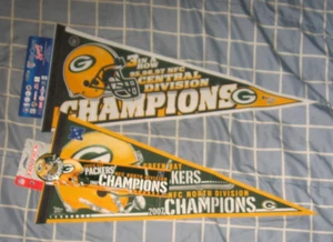 15 Vintage Green Bay Packers Wimpel Lambeau Field Favre Rodgers VIELE JAHRE - Bild 1 von 5