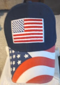 Moda Prendas para la cabeza Rojo Blanco Y Azul EE. UU. Sombrero de béisbol - Imagen 1 de 10
