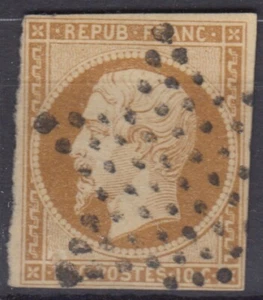 FRANKREICH PRÄSIDENTSCHAFT 10c BISTRE BRAUN NR. 9 a STERNSTEMPEL - BEWERTUNG 950 € ANSEHEN - Bild 1 von 2