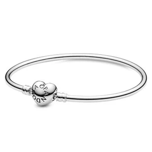 Pandora Icons Armreif mit herzförmigem Verschluss 7.5 inch - Picture 1 of 8