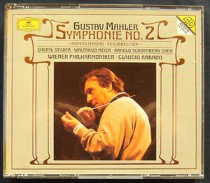 MAHLER Symphonie No.2 2CD (1994) Claudio Abbado & Wiener Philharmoniker DG - Picture 1 of 4