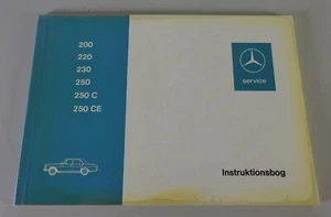 Instruction sheet Mercedes-Benz/8 W114 230, 250, 250 CE status 12/1971-Danish - Picture 1 of 3