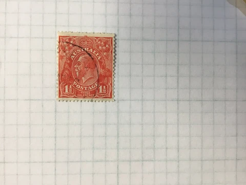 Australia King George VI Stamp Pre-Decimal 1 1/2 Australian Stamp Rare Cover