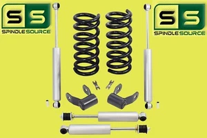 2"/2" Drop Kit Fits 1998-2015 Ford Ranger 2WD Coils+Shackles+Shocks SPR CODE-D - Picture 1 of 2