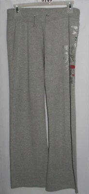 PANTALONES DEPORTIVOS ROMEO & JULIET COUTURE GRISES CON LOGO TALLA MED #8149 Foto 1 de 4