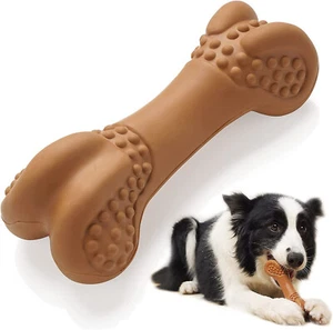 Pet Dogs Chew Toys for Aggressive Chewers, Indestructible Bone Toy, Beef Flavor - Picture 1 of 5