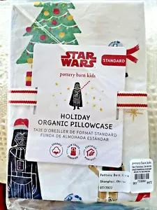 Disney Pottery Barn Star Wars PILLOWCASE holiday space jedi Christmas gift - Picture 1 of 18