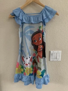 Disney Store Moana Pajama Gown Size 7 NWOT (List 27.95) - Picture 1 of 8