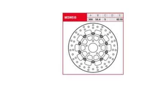 Harley Davidson FLHTKSE 1800 ABS 2014-2016 TRW Round Floating Brake Disc MSW510 - Imagen 1 de 1