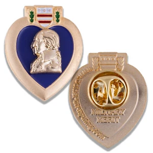 Purple Heart Lapel Pin 1.25" - Picture 1 of 8