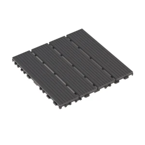 Waterproof Plastic Deck Tiles 44pc – 12x12" for Patio, Poolside & Backyard - Picture 1 of 14