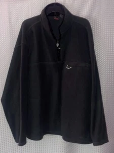 PRO SPIRIT Fleece Jacket Mens XXL Hunter Green Pockets 1/4 Zip Adjustable Hem - Picture 1 of 6