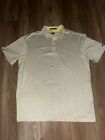 Nike Tiger Woods TW Collection Golf Polo Shirt Yellow Dri Fit - Mens Sz Xl