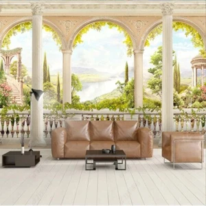 Fotomural no tejido papel pintado murales paisaje de columnas paisaje de jardín 7239 - Imagen 1 de 3