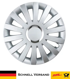 4 tapacubos Leoplast plata tapacubos 17 pulgadas Sail - Juego de calidad superior - Imagen 1 de 5