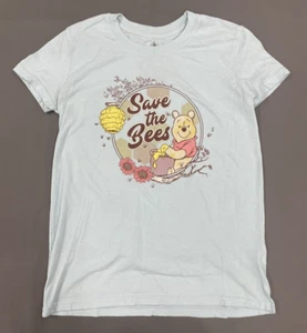 Disney Authentic Winnie the Pooh Save the Bees Light Blouse T-Shirt XS Women's - Picture 1 of 6