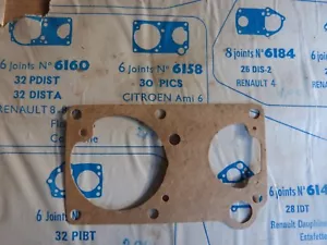 joint carburateur MEILLOR n° 6158 pour SOLEX 30 PICS / CITROEN ami 6 - NEUF - Imagen 1 de 1