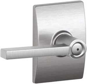 Schlage Latitude Privacy Door Lever Set with Decorative Century Trim F40 LAT CEN - Foto 1 di 9