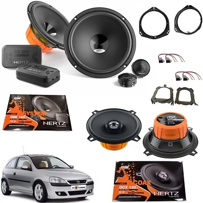HERTZ EVOTUNING Kit 6 Casse Altoparlanti Hertz Anteriori e Posteriori per Opel Corsa C 2000>2009