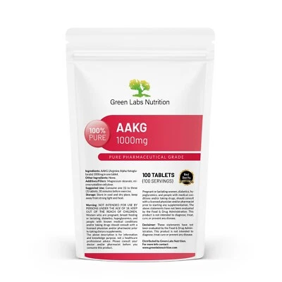 AAKG 1000mg Tablets – Muscle Pump, Strength, Endurance & Fast Recovery Support - Image 1 of 4