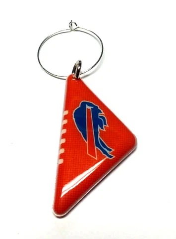 BUFFALO BILLS WINE CHARM PADDED PLASTIC BALL TWO SIDED NEW NFL LICENSED Cover