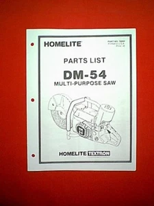 SEGHETTO MULTIUSO HOMELITE MODELLO DM-54 MANUALE RICAMBI - Foto 1 di 1