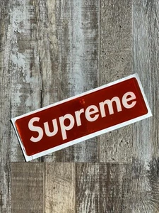 SUPREME PLASTIC BOX LOGO STICKER -FW15 - RED - Picture 1 of 2