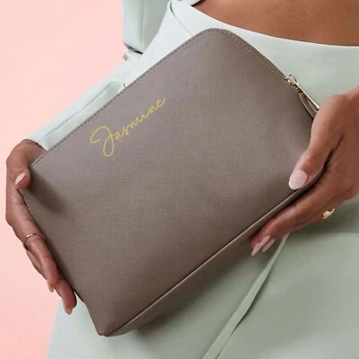 Personalised Makeup Bag, Cosmetic Bag, Vanity Make Up Toiletry Wash Bag - Image 1 of 4