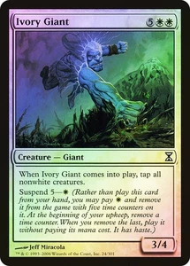 MTG FOIL Ivory Giant  - Time Spiral #024 - Picture 1 of 1