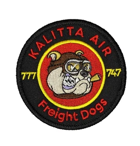 EXTREMELY RARE KALITTA AIR "FREIGHT DOGS" EMBROIDERED IRON-ON PATCH... - Picture 1 of 2